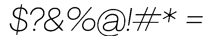 PPAgrandirNormal ThinItalic Instance Font OTHER CHARS