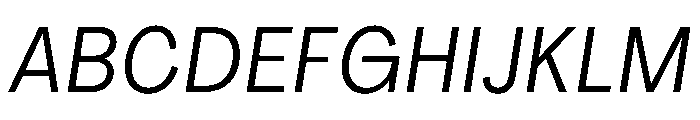 PPAgrandirText Italic Instance Font UPPERCASE