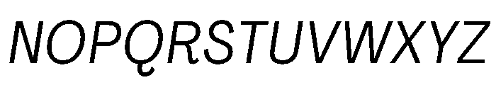PPAgrandirText Italic Instance Font UPPERCASE