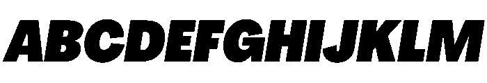 PPAgrandirTight BlackItalic Instance Font UPPERCASE
