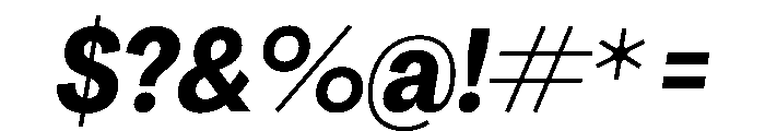 PPAgrandirTight BoldItalic Instance Font OTHER CHARS