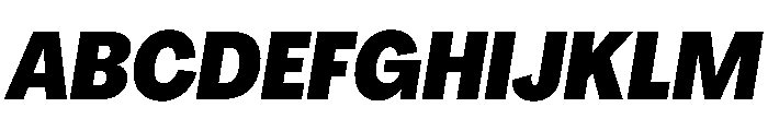 PPAgrandirTight HeavyItalic Instance Font UPPERCASE