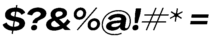 PPAgrandirWide BoldItalic Instance Font OTHER CHARS