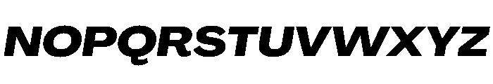 PPAgrandirWide HeavyItalic Instance Font UPPERCASE