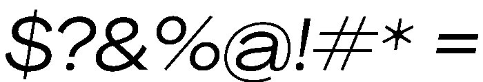 PPAgrandirWide Italic Instance Font OTHER CHARS