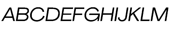 PPAgrandirWide Italic Instance Font UPPERCASE
