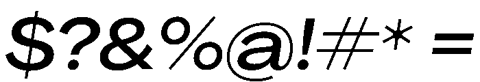 PPAgrandirWide MediumItalic Instance Font OTHER CHARS