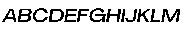 PPAgrandirWide MediumItalic Instance Font UPPERCASE