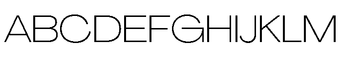 PPAgrandirWide Thin Instance Font UPPERCASE