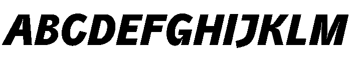 PPAir BlackItalic Instance Font UPPERCASE