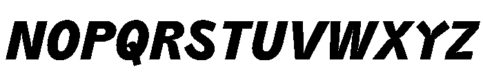 PPAir BlackItalic Instance Font UPPERCASE