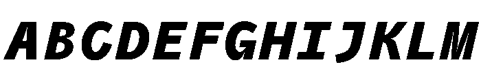 PPAir BlackMonoItalic Instance 84c311ad Font UPPERCASE
