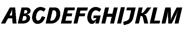 PPAir ExtraBoldItalic Instance Font UPPERCASE