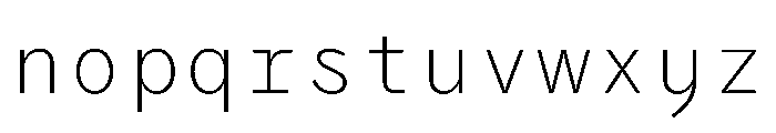 PPAir ExtraLight Instance 1d7241e1 Font LOWERCASE