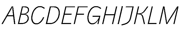 PPAir ExtraLightItalic Instance 7fd08ef4 Font UPPERCASE