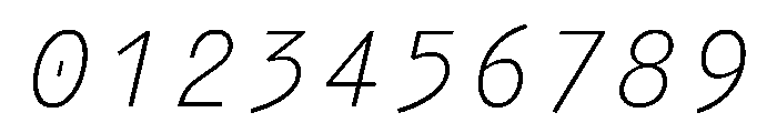PPAir ExtraLightItalic Instance 9f218bdb Font OTHER CHARS