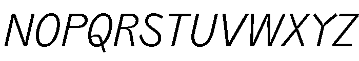 PPAir LightItalic Instance 7c3f453c Font UPPERCASE