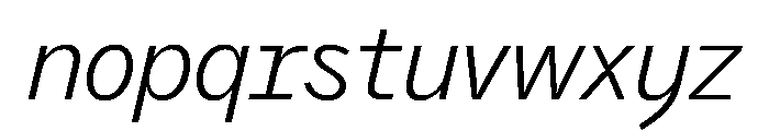 PPAir LightItalic Instance 7c3f453c Font LOWERCASE