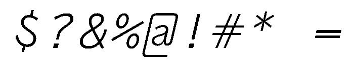 PPAir LightItalic Instance F07eb11e Font OTHER CHARS
