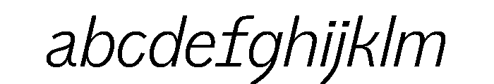PPAir LightItalic Instance FONT