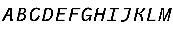 PPAir MediumMonoItalic Instance 7d7b27f9 Font UPPERCASE