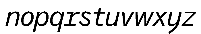 PPAir RegularItalic Instance 076cff2e Font LOWERCASE