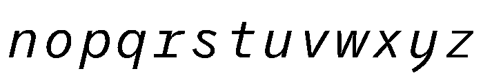 PPAir RegularItalic Instance A509efd6 Font LOWERCASE