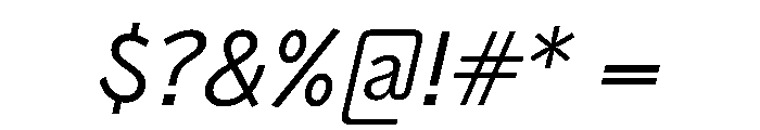 PPAir RegularItalic Instance Font OTHER CHARS