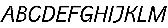 PPAir RegularItalic Instance Font UPPERCASE