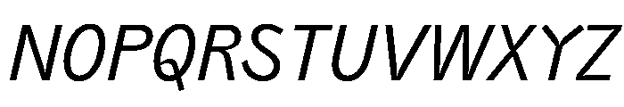 PPAir RegularItalic Instance Font UPPERCASE