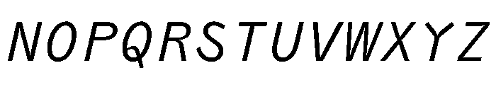 PPAir RegularMonoItalic Instance 98a42450 Font UPPERCASE