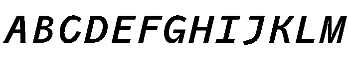 PPAir SemiBoldMonoItalic Instance 7dae1a75 Font UPPERCASE