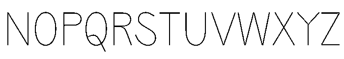 PPAir Thin Instance Font UPPERCASE