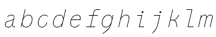 PPAir ThinItalic Instance 17e80cf1 FONT