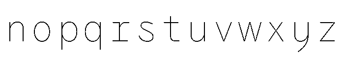 PPAir ThinMono Instance 1689f27c Font LOWERCASE