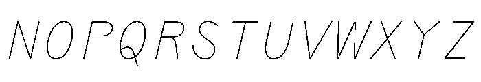 PPAir ThinMonoItalic Instance 6687f00d Font UPPERCASE