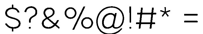 PPCharlevoix Extralight Font OTHER CHARS