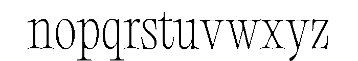 PPEditorialOld Thin Instance Font LOWERCASE