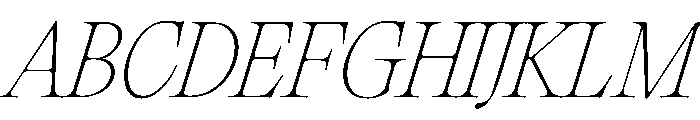 PPEditorialOld ThinItalic Instance Font UPPERCASE