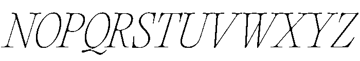 PPEditorialOld ThinItalic Instance Font UPPERCASE