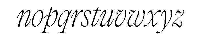 PPEditorialOld ThinItalic Instance Font LOWERCASE