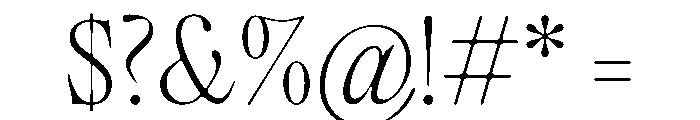 PPEditorialOld Ultralight Instance Font OTHER CHARS