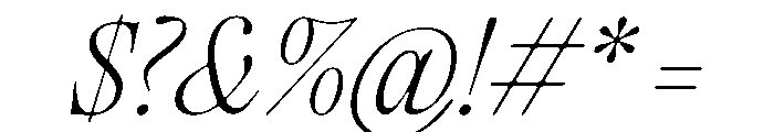 PPEditorialOld UltralightItalic Instance Font OTHER CHARS