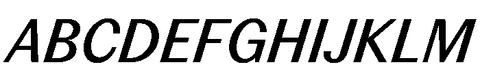 PPEditorialSans MediumItalic Instance Font UPPERCASE
