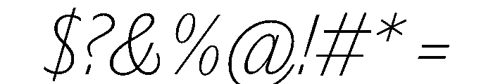 PPEditorialSans ThinItalic Instance Font OTHER CHARS