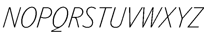 PPEditorialSans ThinItalic Instance Font UPPERCASE