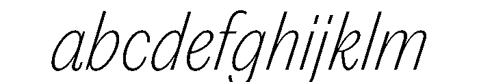 PPEditorialSans ThinItalic Instance FONT