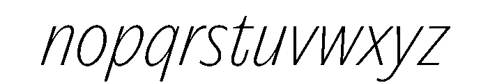 PPEditorialSans ThinItalic Instance Font LOWERCASE