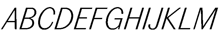 PPEditorialSans UltralightItalic Instance Font UPPERCASE