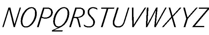 PPEditorialSans UltralightItalic Instance Font UPPERCASE